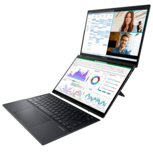 L'ASUS Zenbook DUO OLED UX8406CA-QL038W-BE est un PC portable innovant