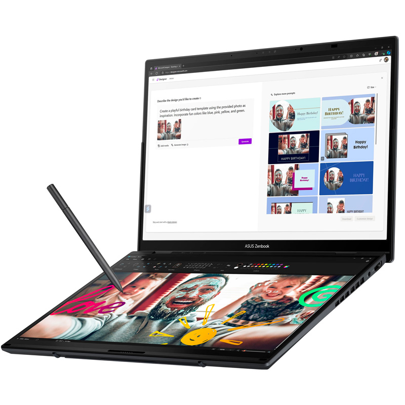 ASUS ZenBook Duo UX8406CA-QL038W U7 225H 14"FHD OLED – Image 2